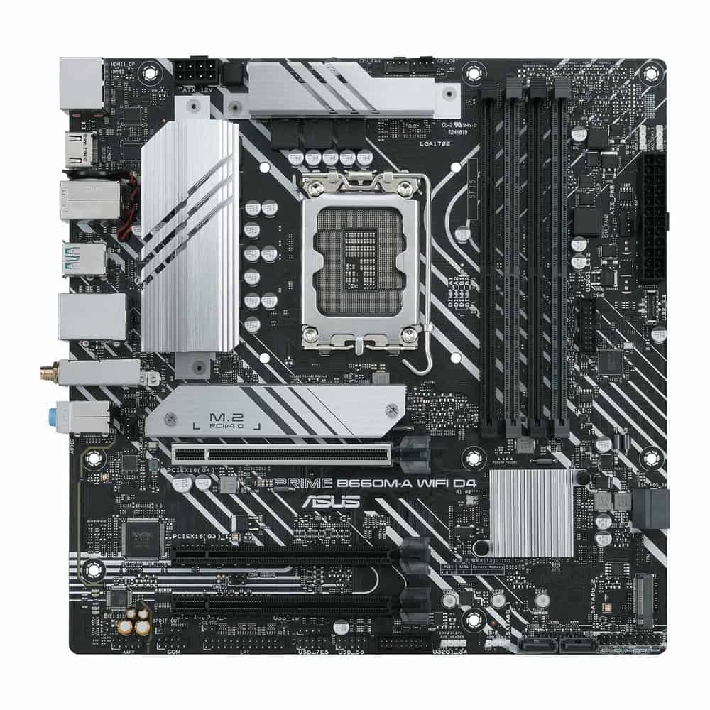 (image for) ASUS PRIME B660M-A WIFI D4 Intel B660 PCIe 4.0 mATX Motherboard